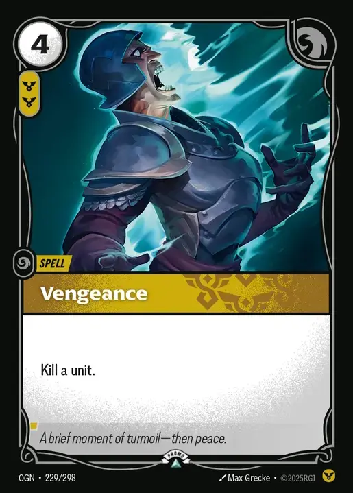 Vengeance - OGN-229-p - Promotional Cards - Riftbound card